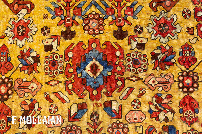 Antique Persian Bakshaish Kalleh Carpet n°:89047414